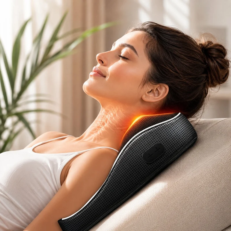 Shiatsu Massagekissen mit Wärmefunktion | NackenElys