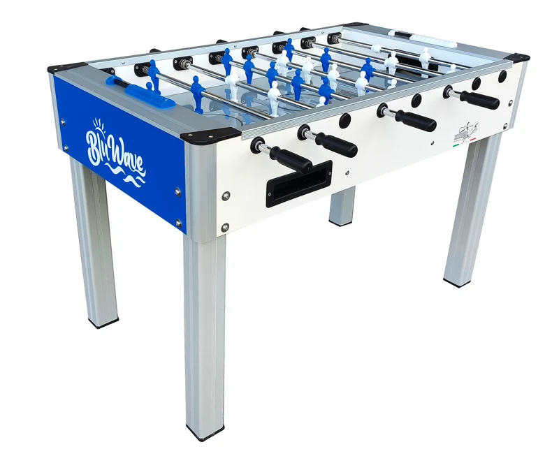 Calciobalilla Roberto sport Blu Wave Outdoor - aste rientranti