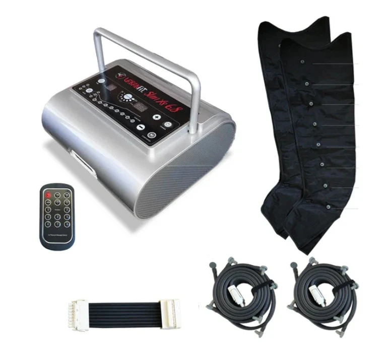 Promo Slim Xp 6.8 Silver Line Apparecchio Pressoterapia Con 8 Camere Cps Con 6 Programmi + 2 Gambali Ad 8 Camere Con Telecomando - Urban Fit