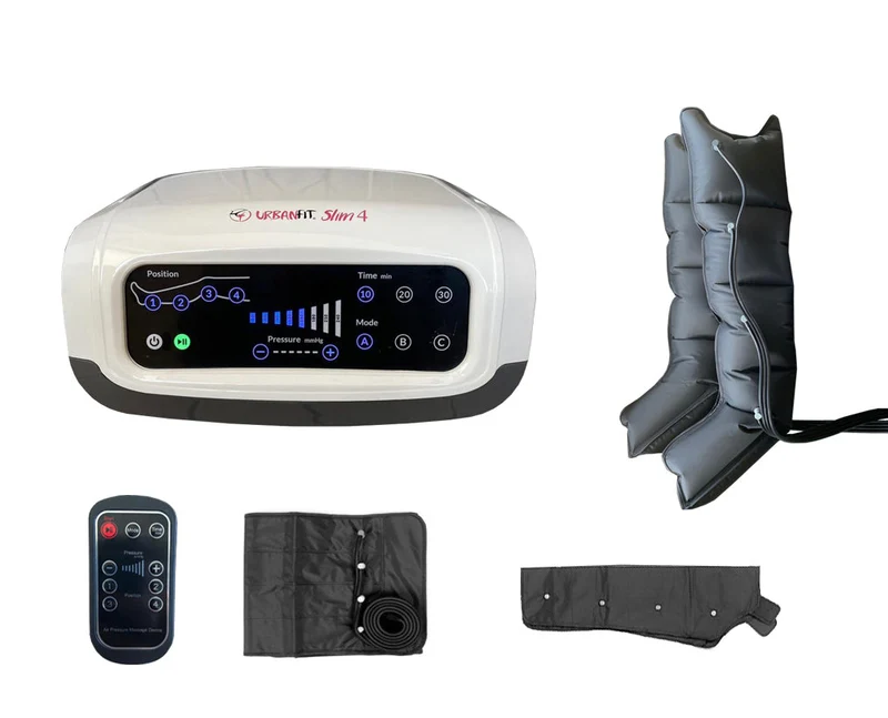 Promo Slim 4 Urban Fit Apparecchio Pressoterapia Con 3 Programmi + 2 Gambali + 1 Bracciale + Fascia Addominali/glutei + Con Telecomando ( Pack 3)