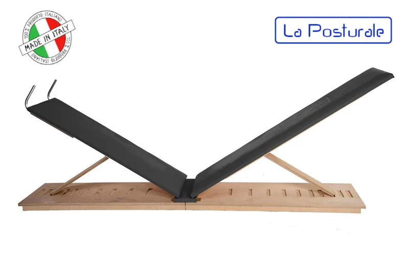 Panca in legno La Posturale standard terra colore nero