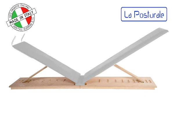Panca in legno La Posturale standard terra colore bianco