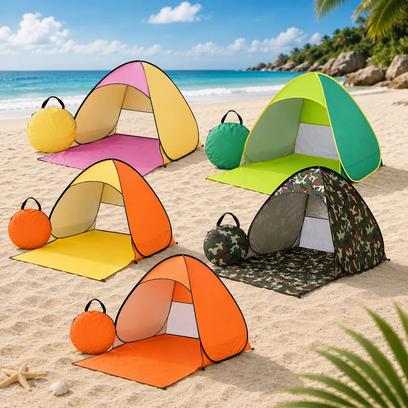 Pop Up Strandmuschel mit UV-Schutz | Strandquell
