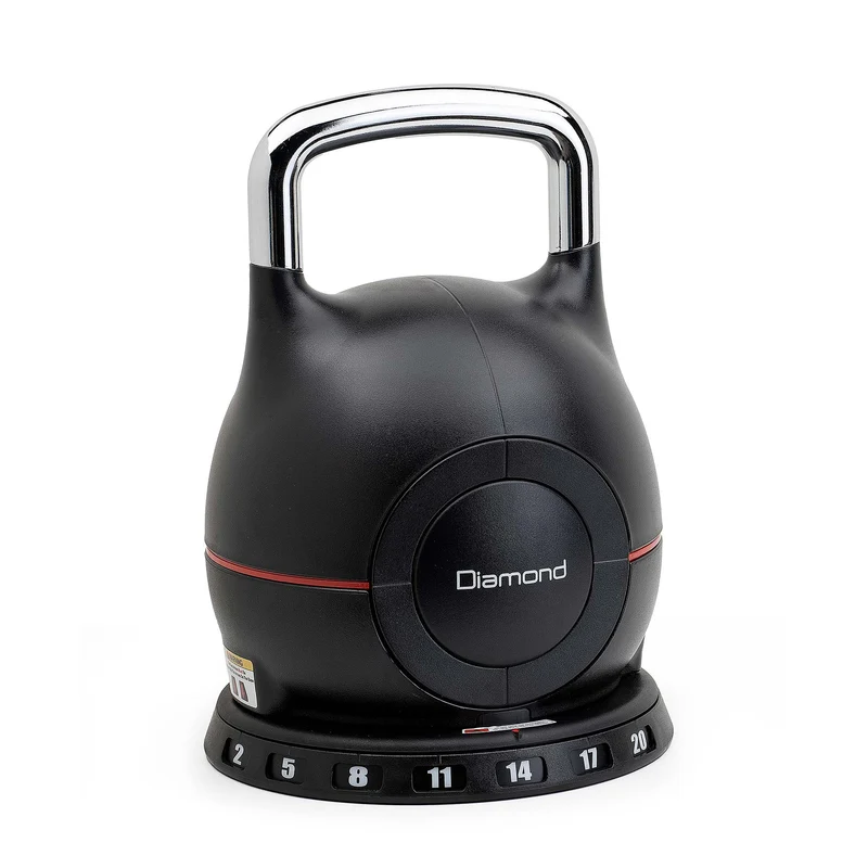 KETTLEBELL selezionabile in acciaio 2 – 20 kg Diamond Professional