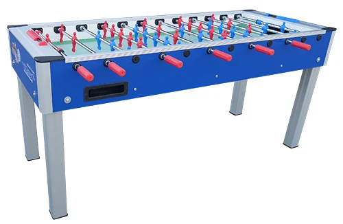 Calciobalilla Roberto Sport COLLEGE SIX Blu - aste rientranti