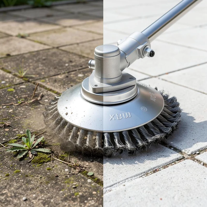 Unkrautbürste für Rasentrimmer | GartenStahl