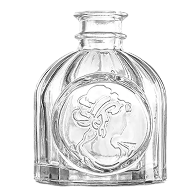 Vintage French Glass Vase - Wide Opening for Floral Arrangements