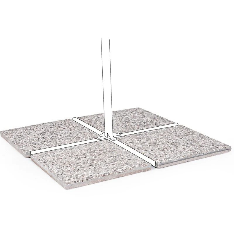 Andrea Bizzotto Set 4 Marmette 50x50 Cemento Ghiaino 20 Kg
