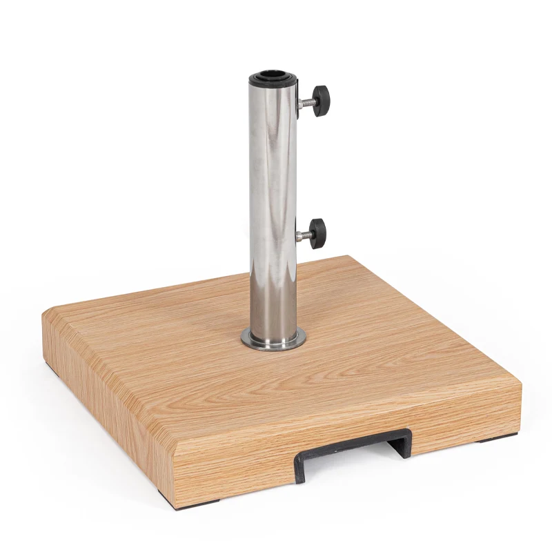 Andrea Bizzotto Base Per Ombrellone da esterno Miral 40x40 cm Effetto Legno