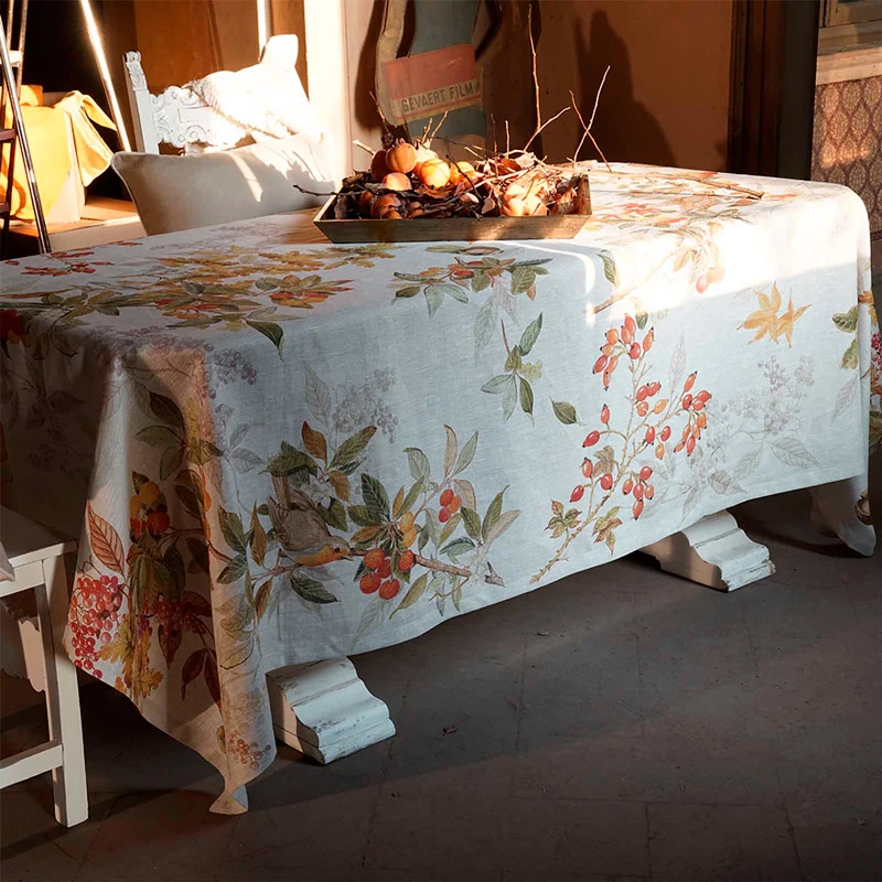 Tessitura Toscana Runner Arbousier In Lino 45x170 cm