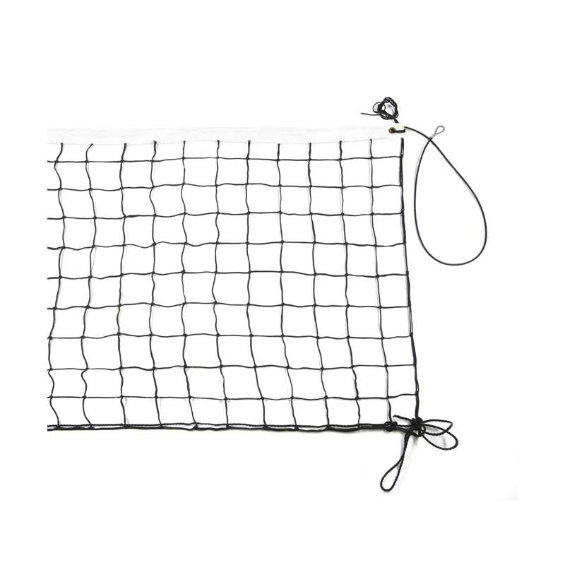 Rete V 710/CT pallavolo tipo "torneo" in polipropilene HT con nodo, diam.mm.3,5, con cavo lunghezza tennis