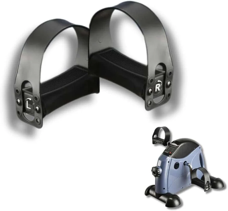 coppia pedali neri 9/16” antiscivolo regolabili plastica cyclette spin bike