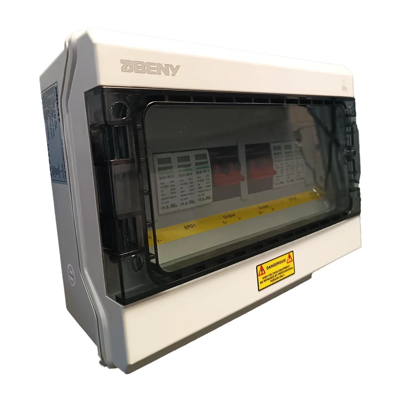 BENY 1000V DC Combiner Box | 2 IN 2 Out | 2 Poles
