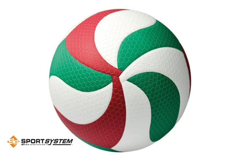 Pallone pallavolo in pelle sintetica Molten omologato FIVB, misura 5 S05566
