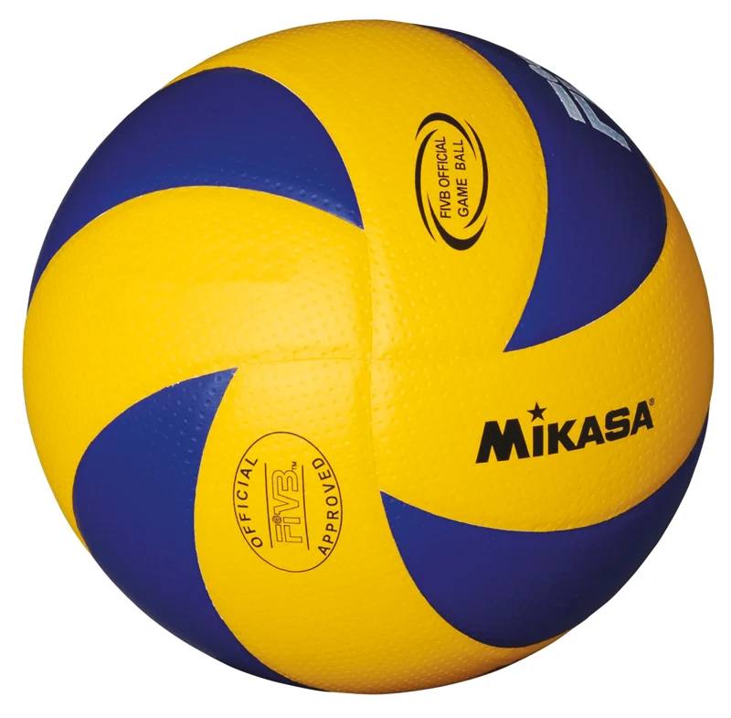 Pallone pallavolo in pelle sintetica Mikasa omologato FIVB, misura 5 S05564