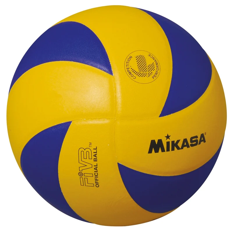 Pallone pallavolo in pelle sintetica da allenamento Mikasa, misura 5 S05560
