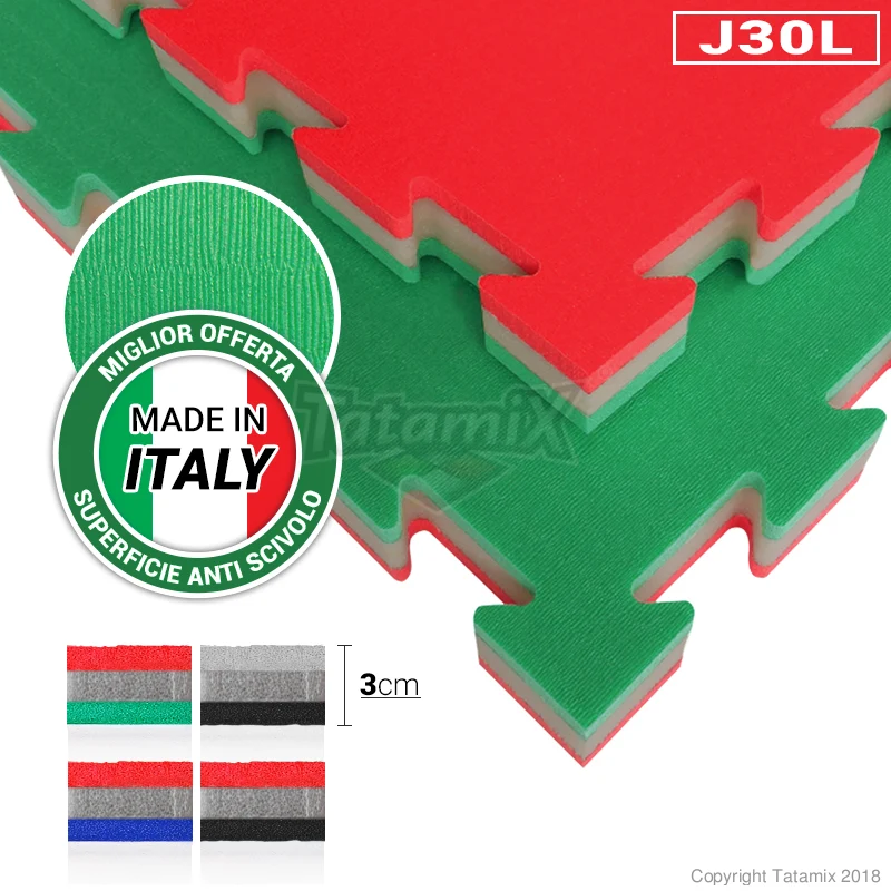 Tatami Incastro MMA Judo Art J30L 50x50 3cm Quantità minima per la vendita 5 Moduli