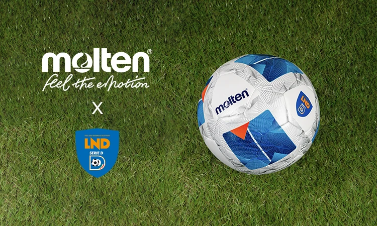 Pallone Calcio Seire D e LND 2026/2027 VANTAGGIO HYBRID LND MOLTEN Cod. F5N3100I