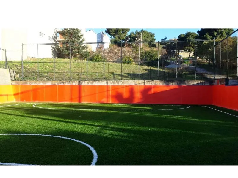 Protezione ANTISHOCK per Esterni DeS sp. 20 mm per esterni - certificate a norma UNI EN 913 ed in altezza cm 220 come previsto dal regolamento della Lega Nazionale Dilettanti LND cod. X086-150x220.20BL