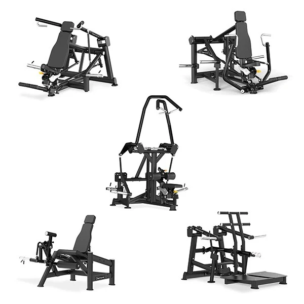 Set 5 macchine Chest Press - Shoulder Press - Lat Pulldown - Leg Extension - Belt Squat PL700-FANTASTIC5