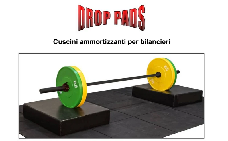 Cuscino ammortizzante per sollevamento pesi Protezione per bilanciere Sottofondo ammortizzante per palestre e aree Crossfit