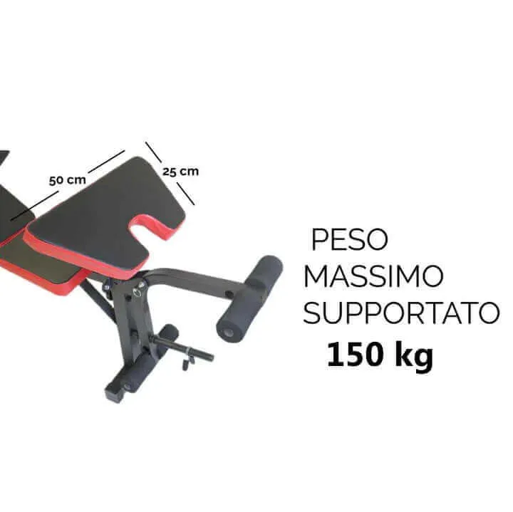 Panca Multifunzione Dip Station con Bilanciere Da 180 cm