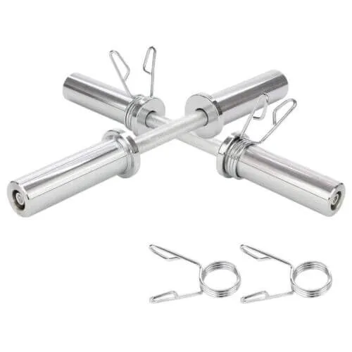 Coppia Manubri Corti da 50 cm Dumbbell con Chiusure a Molla