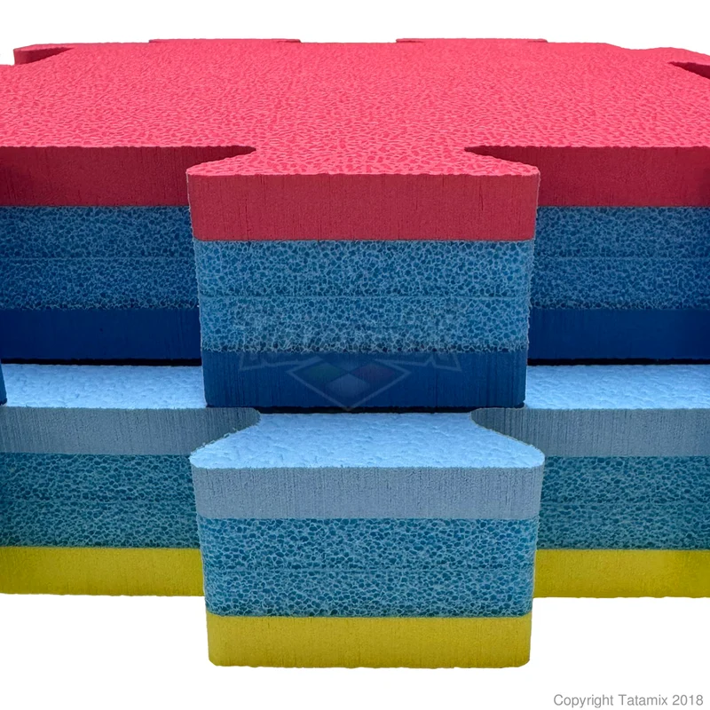Tatami Resistenti al Fuoco 5cm EVA FR+XPE CL1 100x100x5 cm CERTIFICAZIONI - EN 13501-1 - EURO CLASS Cfl - S1 Cod. FR50J NEW