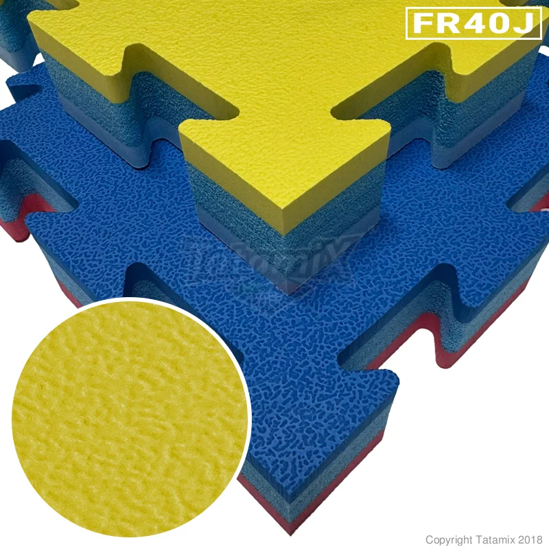 Tatami Resistenti al Fuoco 4cm 100x100x4 cm Cod. FR40J NEW CERTIFICAZIONI - EN 13501-1 - EURO CLASS Cfl - S1