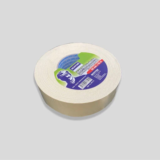 Nastro biadesivo telato professionale per la posa di pavimenti in gomma 50 mm x 50 m