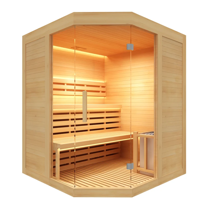 Sense Angular Sauna tradizionale a 3 posti COD. SN-SENSE-3C SOLO SAUNA SENZA STUFA