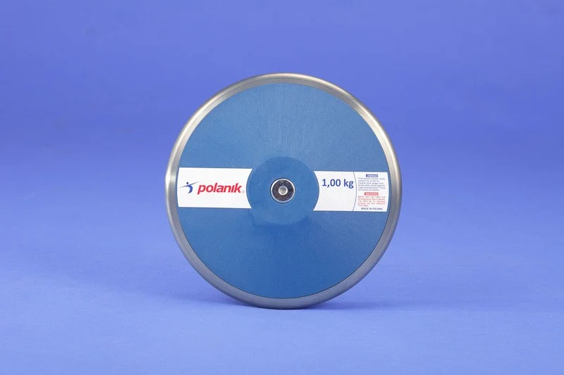 Disco Polanik di nylon bordato acciaio, kg 1 omologato WA per competizioni S02320