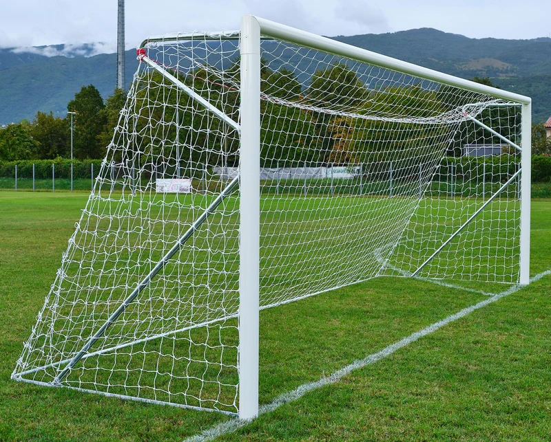 Porta calcio Singola mobile alluminio regolamentari 732x244 Art 5901M