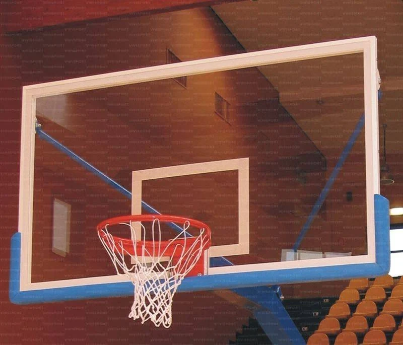 Tabellone basket 180x105cm, in cristallo, spessore 12mm, senza telaio Codice: 4061
