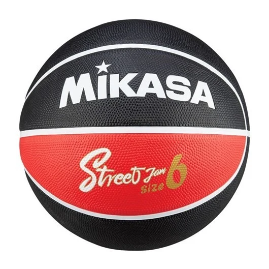 Pallone basket gomma green Mikasa Misura 6 Nero e Rosso