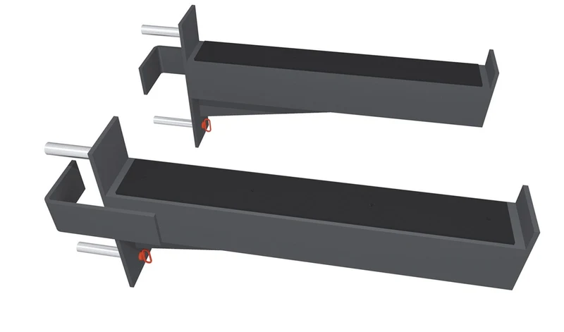 Coppia fermi di sicurezza bilanciere (per gabbia Master 75x75x3 mm) LDX-5000 AG75-FS