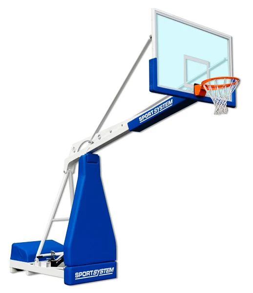 Impianto Easyplay Club mobile su ruote, sbalzo cm 225, canestri reclinabili e retine S04121