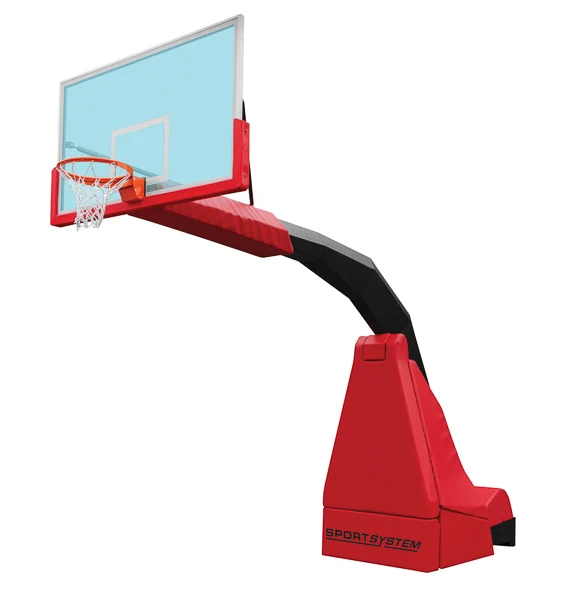 Impianto Hydroplay REX mobile su ruote, sbalzo cm 325, omologato FIBA per competizioni di 1° livello S04102