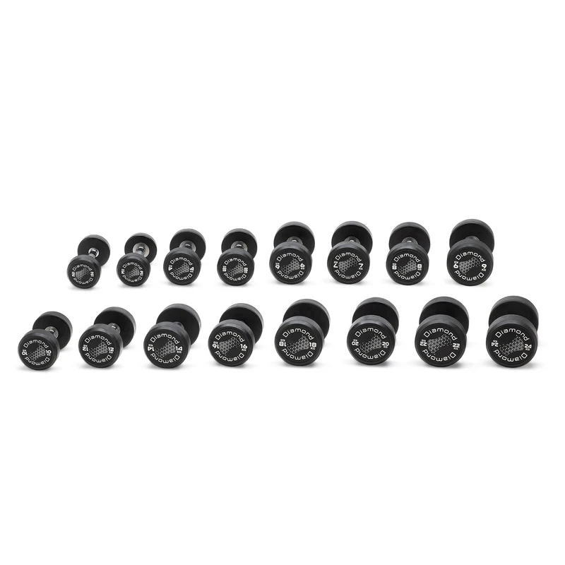 Set Manubrio tondo Pro Black SET da 2 a 24 Kg MGTDS Cod. MGTDS2-24