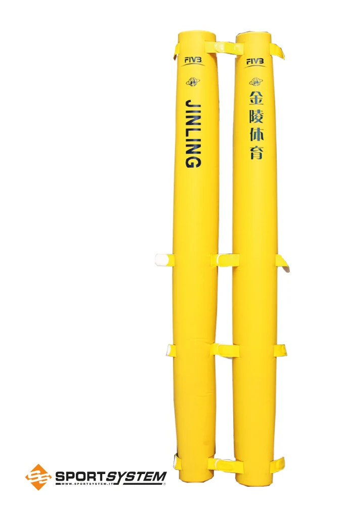 Coppia protezioni imbottite per impianto beach volley omologato FIVB art. S05082