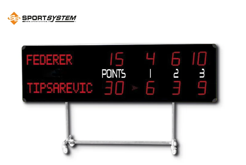 Carrello per sostegno e trasporto tabelloni elettronici segnapunti tennis per esterno art. S04937
