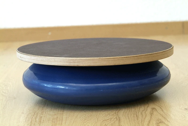 Tavoletta Proprio di legno con palla ellittica gonfiabile adatta per la ginnastica riabilitativa S01410