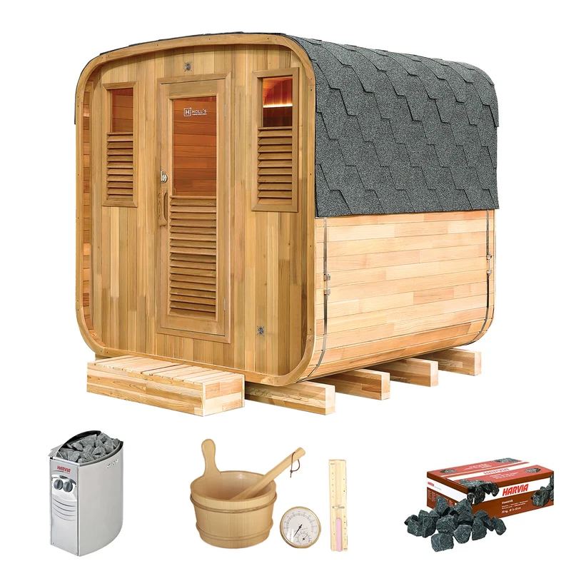 Sauna a Vapore Holl's Sauna Gaïa Nova - Abete rosso HL-B200E STUFA NON INCLUSA esaurita