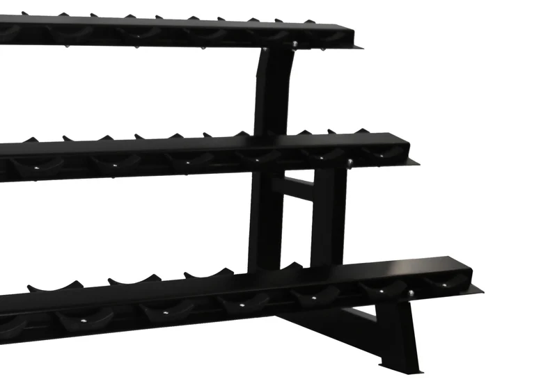 Rastrelliera Porta Manubri 3 Ripiani PRO - 235 x 88 x 100 cm