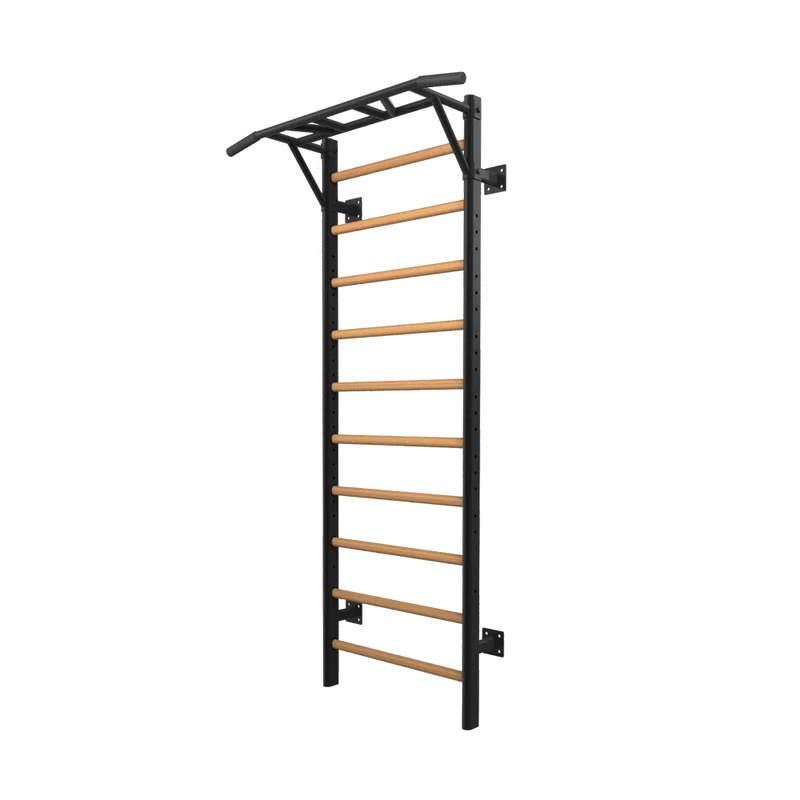 Spalliera multifunzionale con pull up bar e pioli in faggio massello