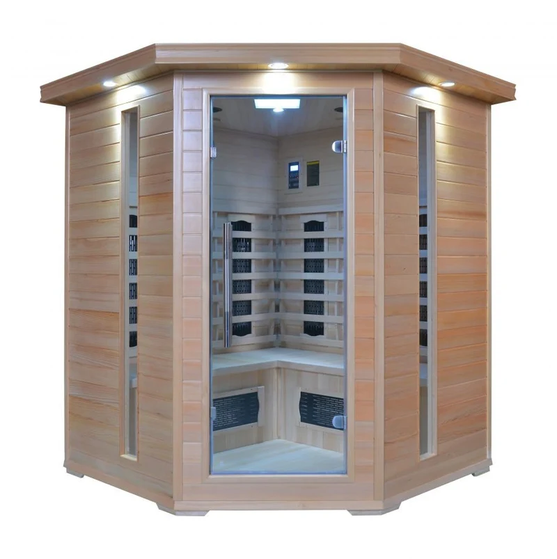 SAUNA AD INFRAROSSI Angolare per 4 PERSONE Cod. PR-B3G