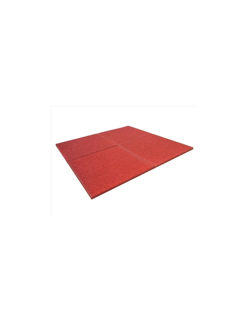 Pavimentazione Antitrauma Securfit gomma riciclata misure 100x100 nere, rosse o verdi, diversi spessori