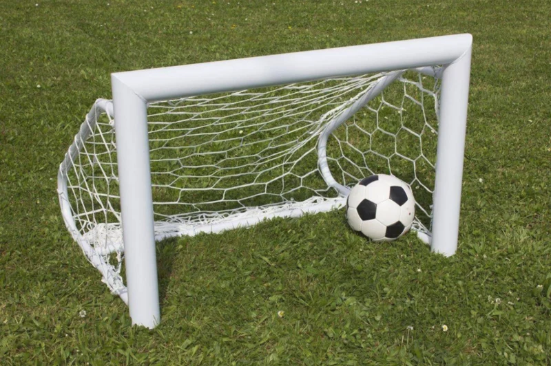 Coppia Porte Calcio/Calcetto 90x60cm, mobili, in acciaio sezione tonda diametro Ø80mm, reti incluse. ART 6035