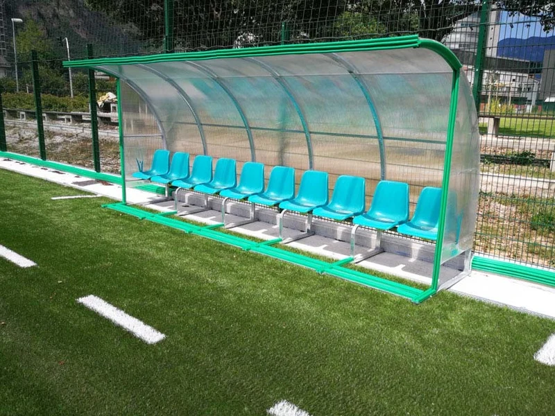 Protezioni panchine atleti