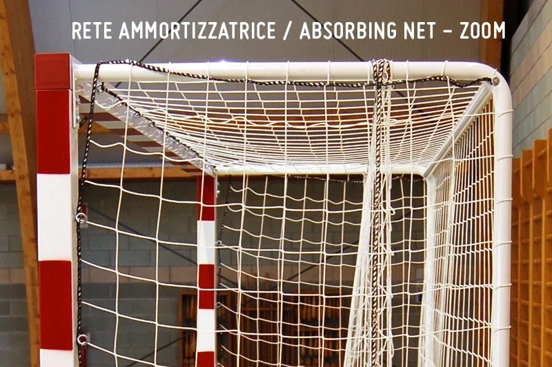 Coppia appendici in nylon diametro mm 3 con corda piombata per ammortizzare le reti Art. S04665